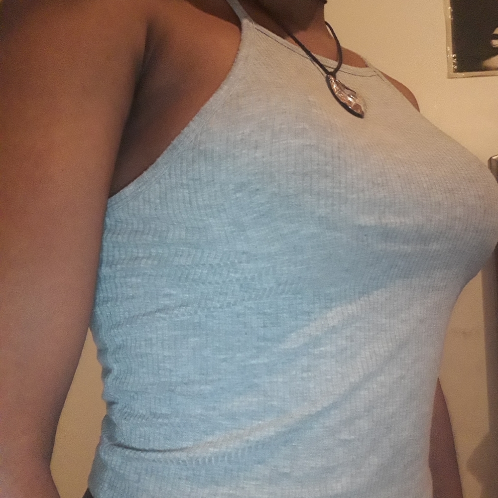 Gray halter Top
